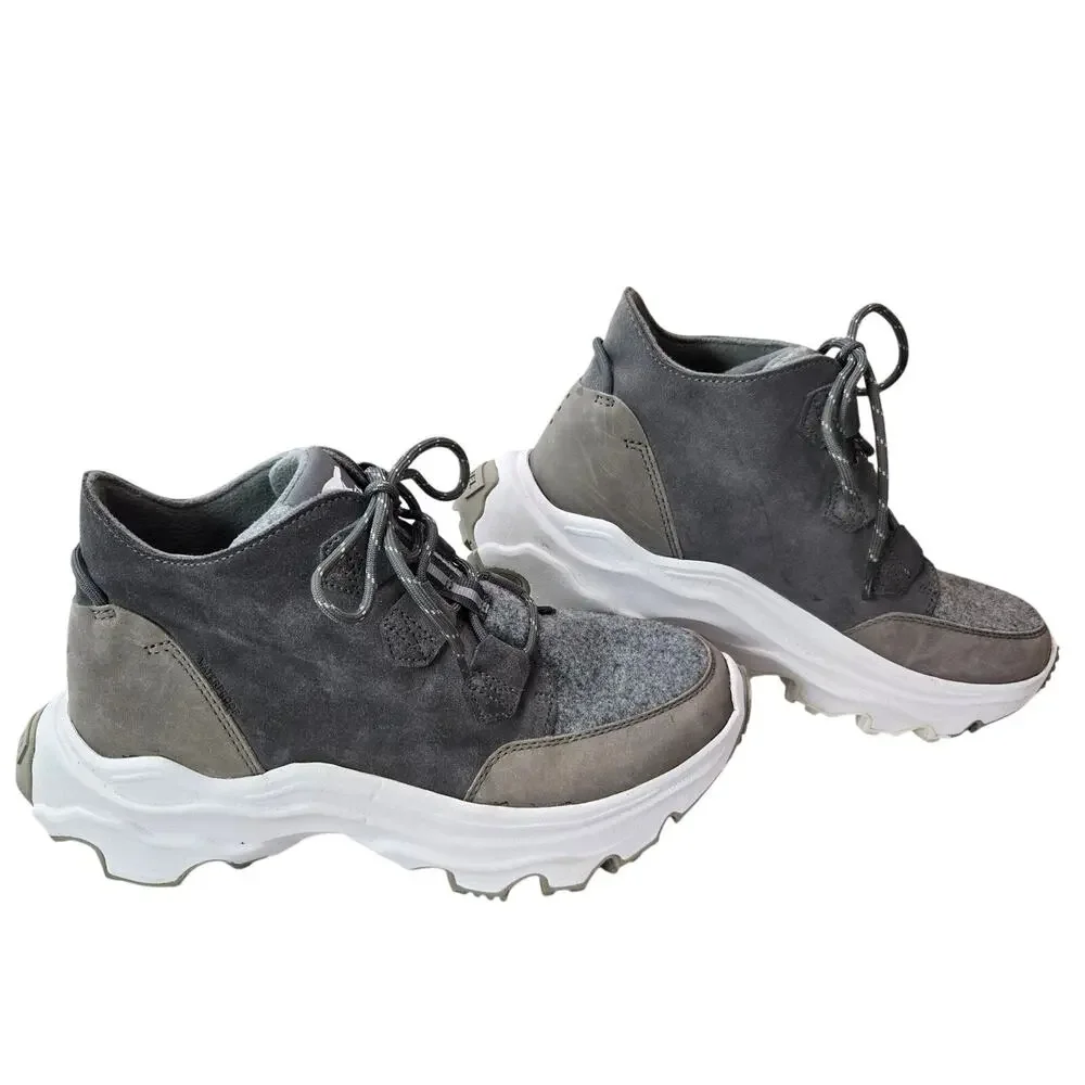 Sorel Women's Size 9 Gray Kinetic Breakthru Caribou Sneaker Boot Lugg Sole #898 - Picture 9 of 9